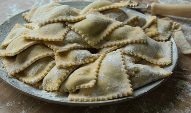 ravioli, mouth pockets, pasta, noodles