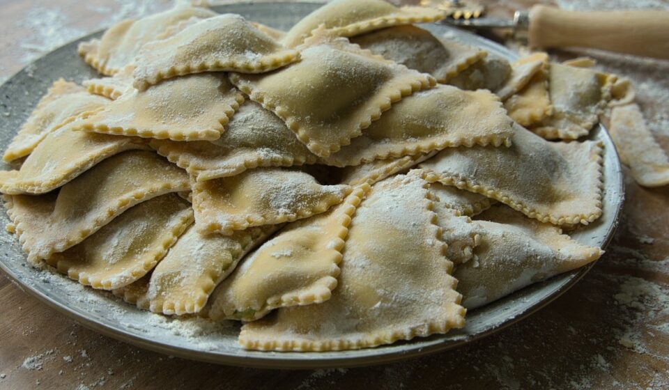 ravioli, mouth pockets, pasta, noodles