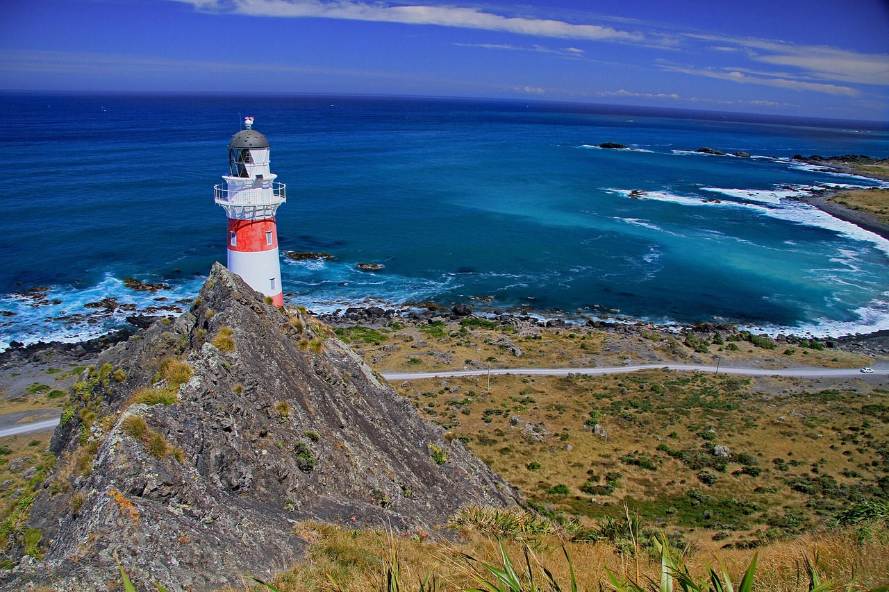 lighthouse, navigation, beacon, light, beams, flashing, coast, maritime, shore, safety, nautical, landmark, signal, security, guidance, warning, guide, cape palliser lighthouse, new zealand, blue news, blue security, blue safety, blue new, guidance, guidance, guidance, guide, guide, guide, guide, guide, new zealand, new zealand