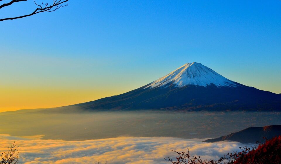 mountain, volcano, peak, nature, summit, countryside, sea of clouds, scenery, scenic, idyllic, mount fuji, japan
