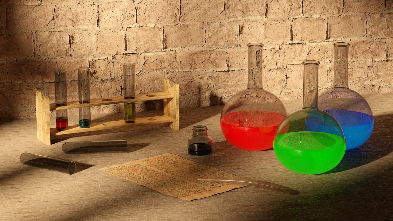chemistry, science, antique, bottles, test tube, 3d, blender, chemistry, chemistry, chemistry, chemistry, chemistry, test tube